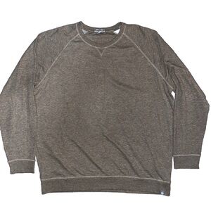 Peter Millar Interlock Jaspe Crew Espresso Sweater XXL